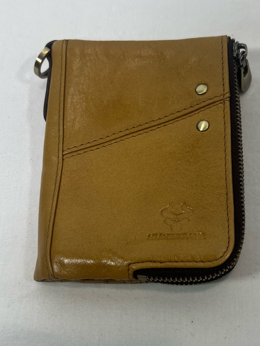 HUMERPAUL Men's Genuine Leather Bifold Wallet RFID Protection
